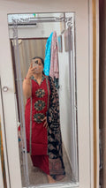 Dabhu Cotton Ajrak Patch work 3-piece suit
