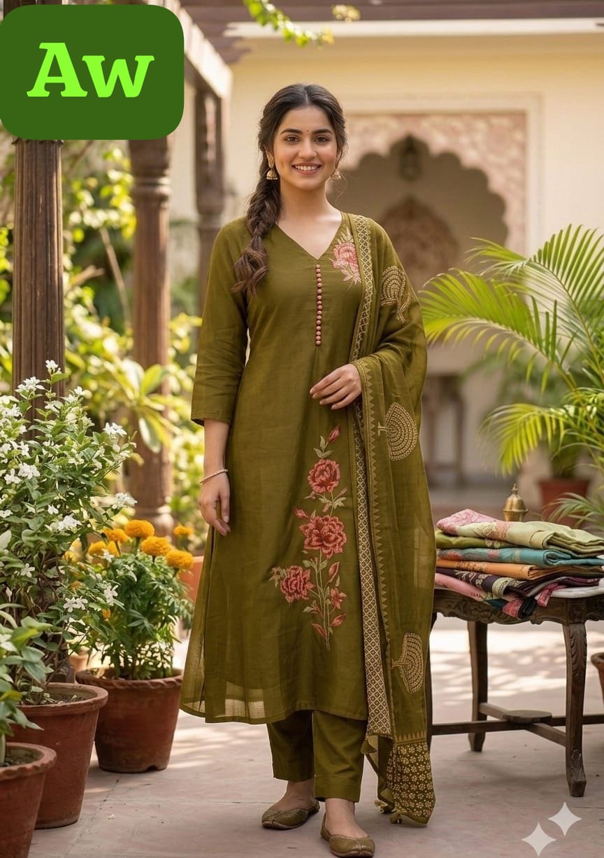 Malchanderi A line Anarkali set