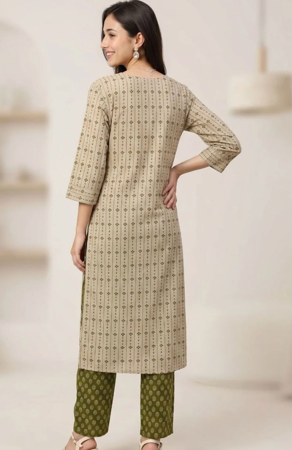 Pure cotton 3-piece suit