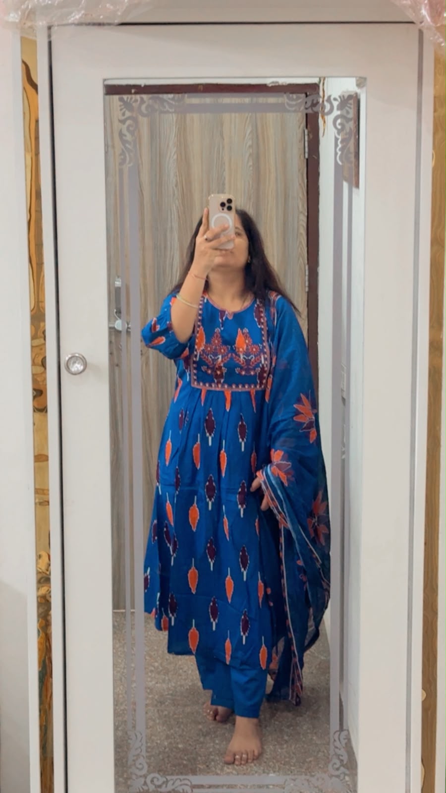 Ambrodied Anarkali set