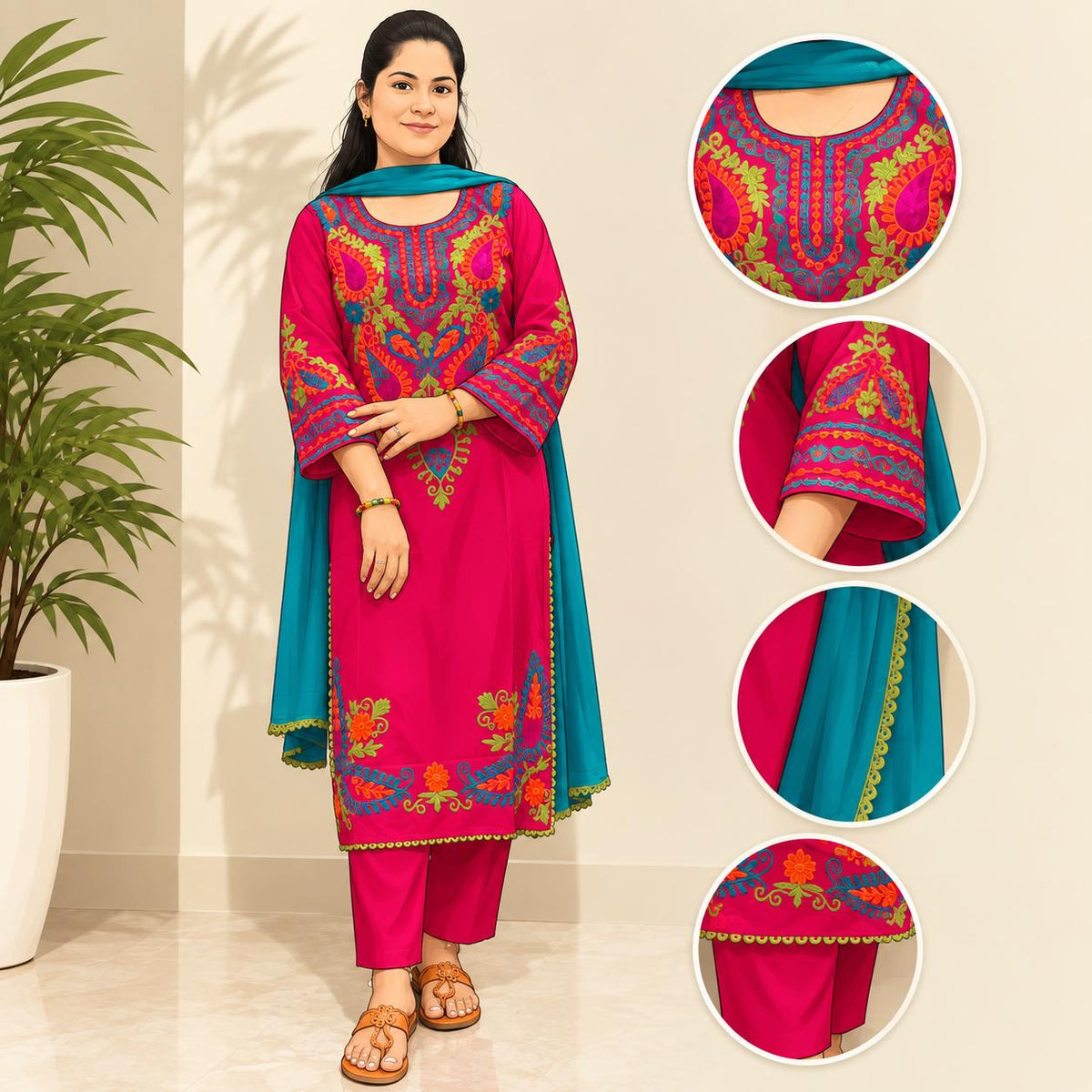 Pakistani Embroidered Suit